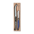 Laguoile Cheese Knife/Spreader set Blue and Silver