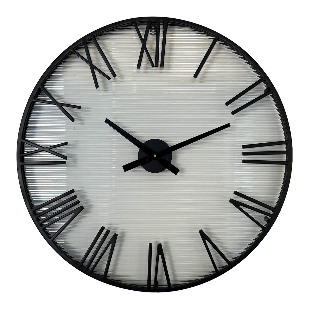Ava Roman Clock Black