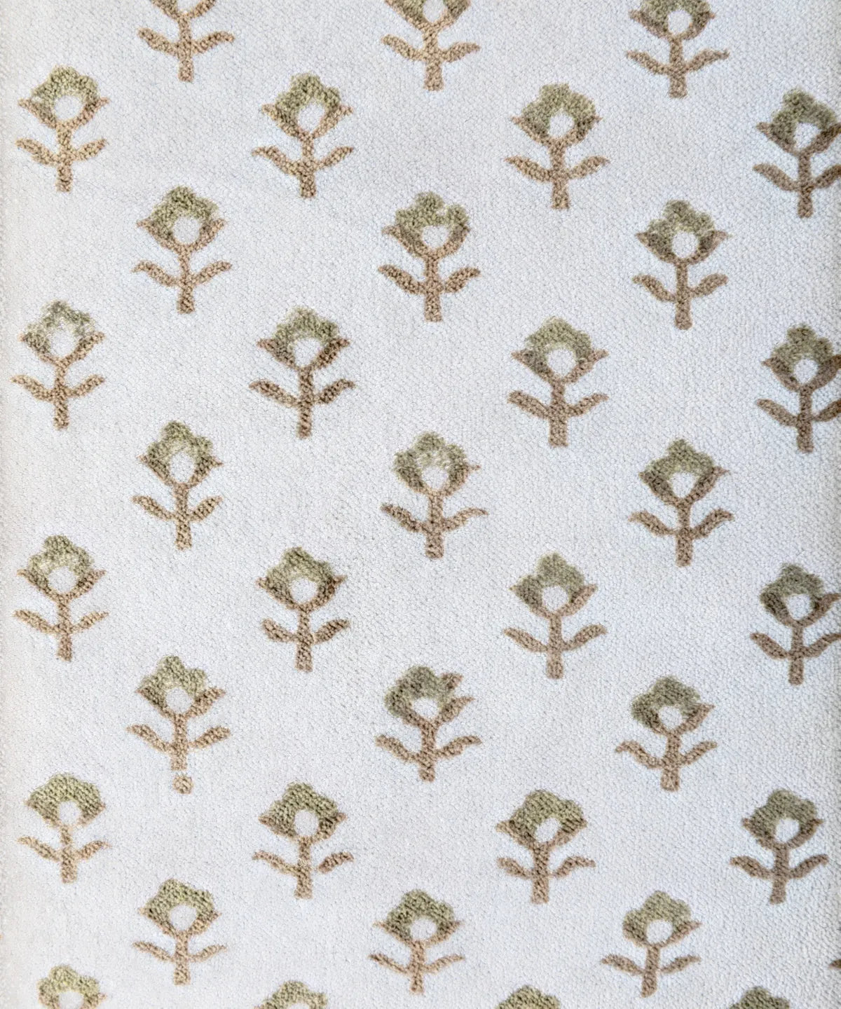 Cushion Cover Flower Handblock Velvet