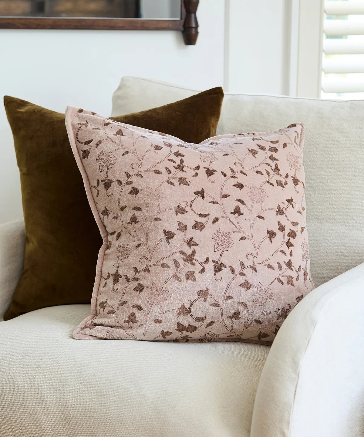 Cushion Cover Remi Handblock Velvet
