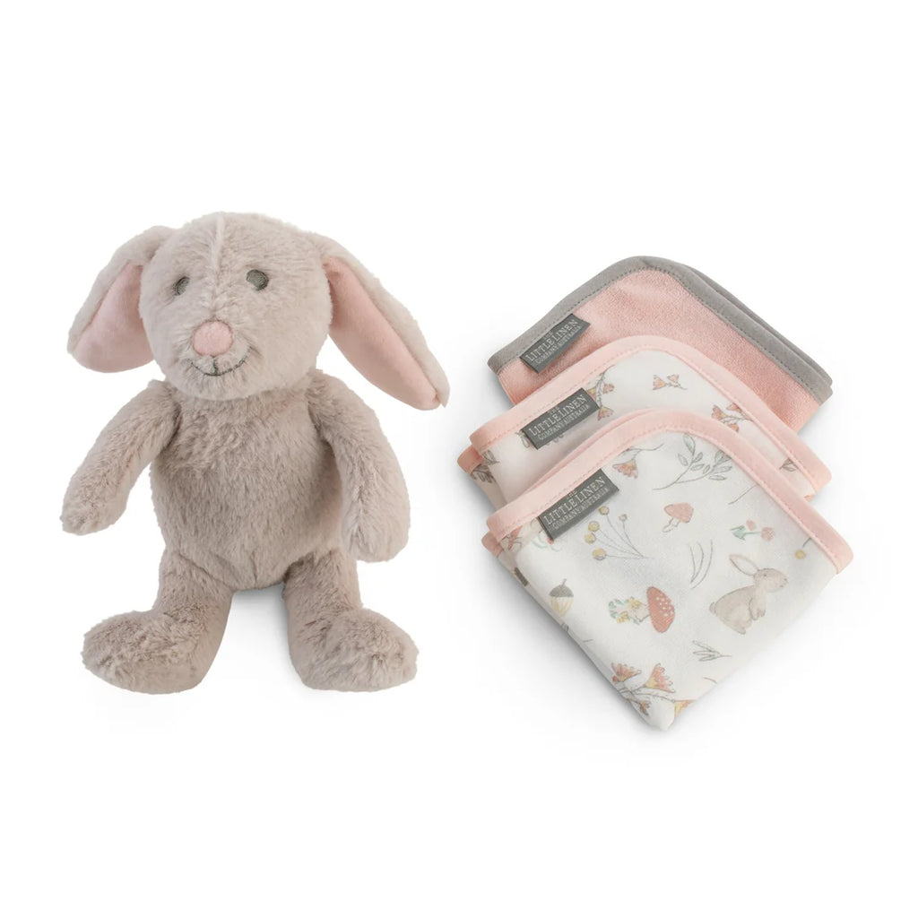 Harvest Bunny Plush Toy and Face Washers