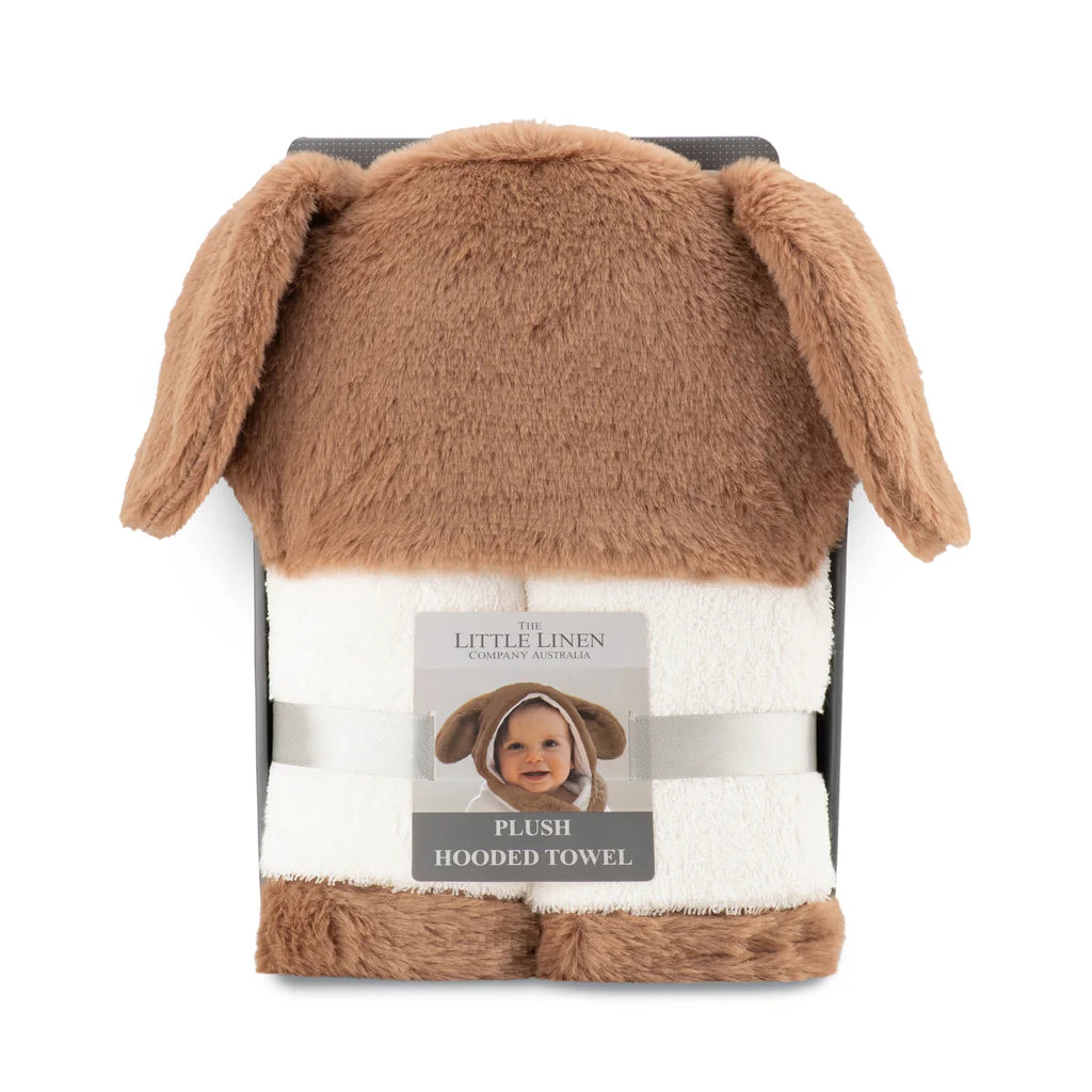 Hooded Plush Towel Dog