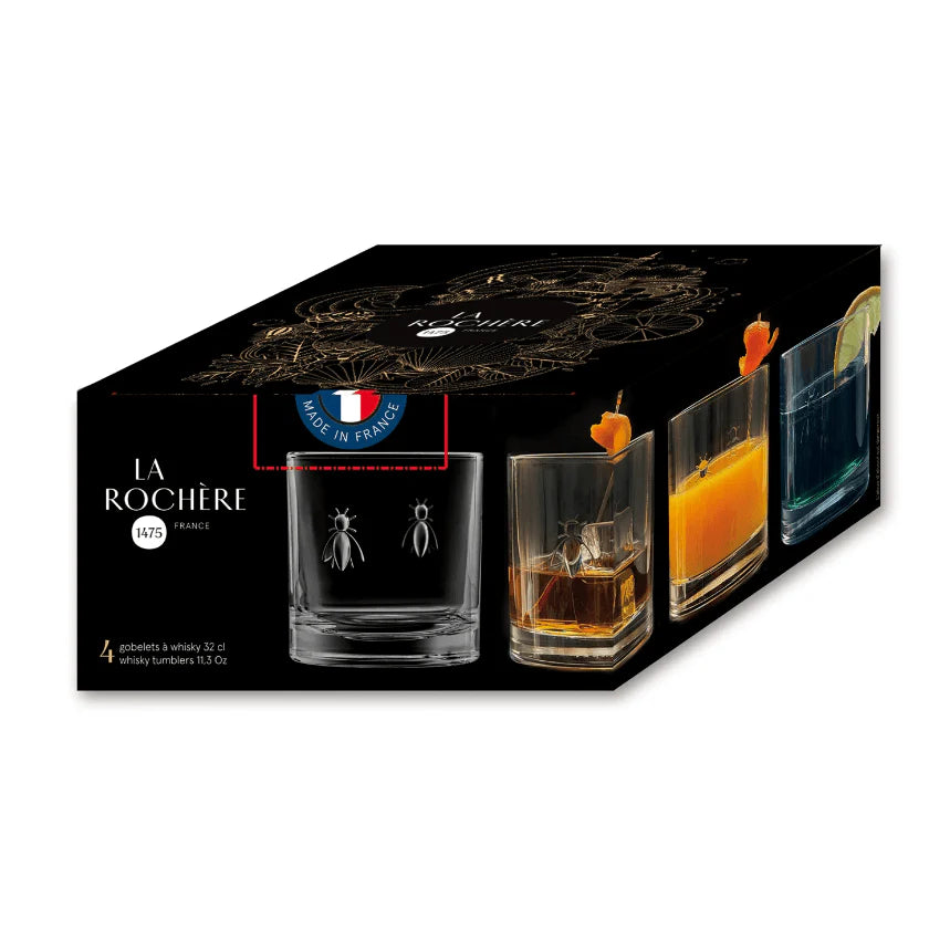 Whisky Bee Glass Set of 4
