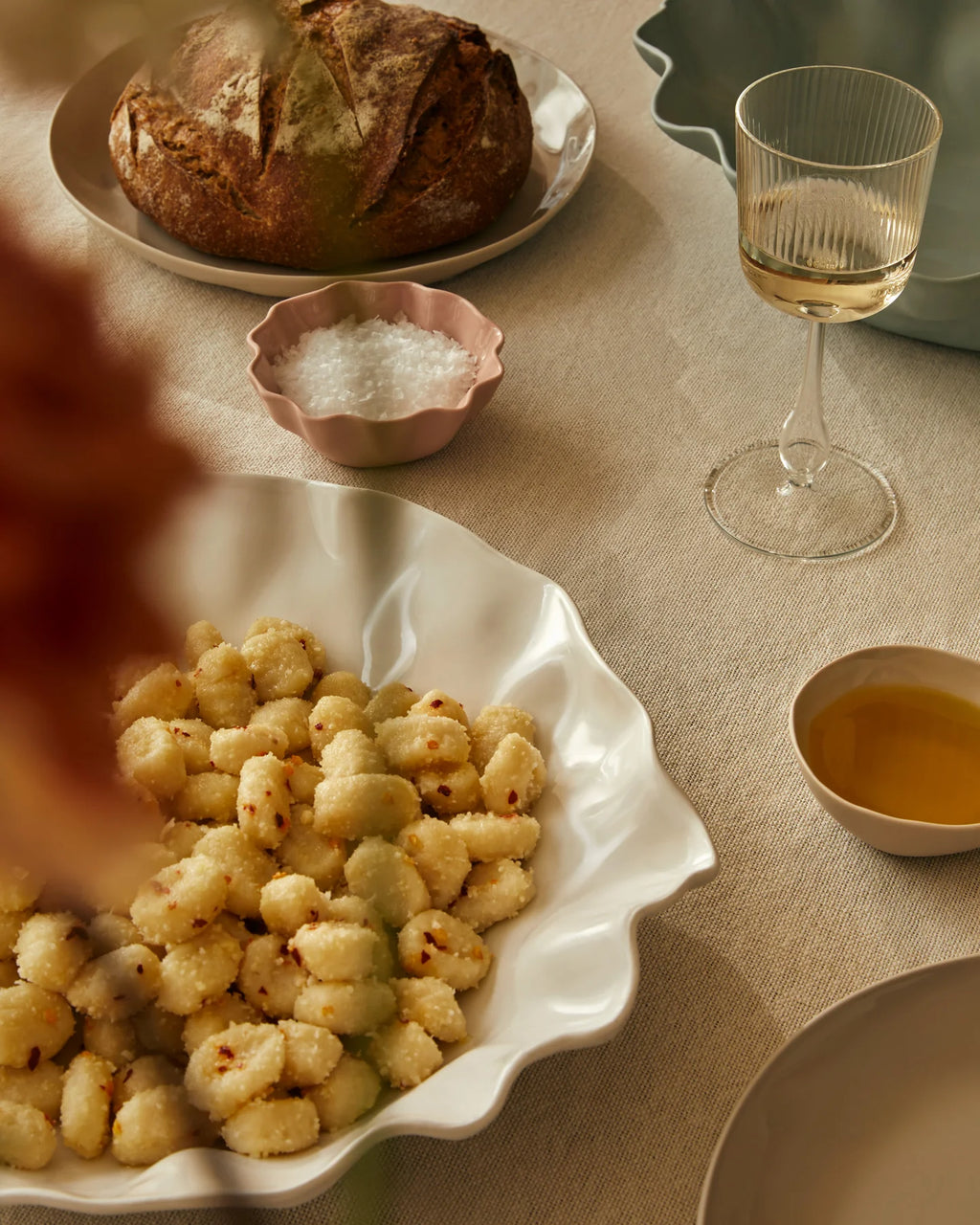 Ruffle Bowl Icy Pink (XS)