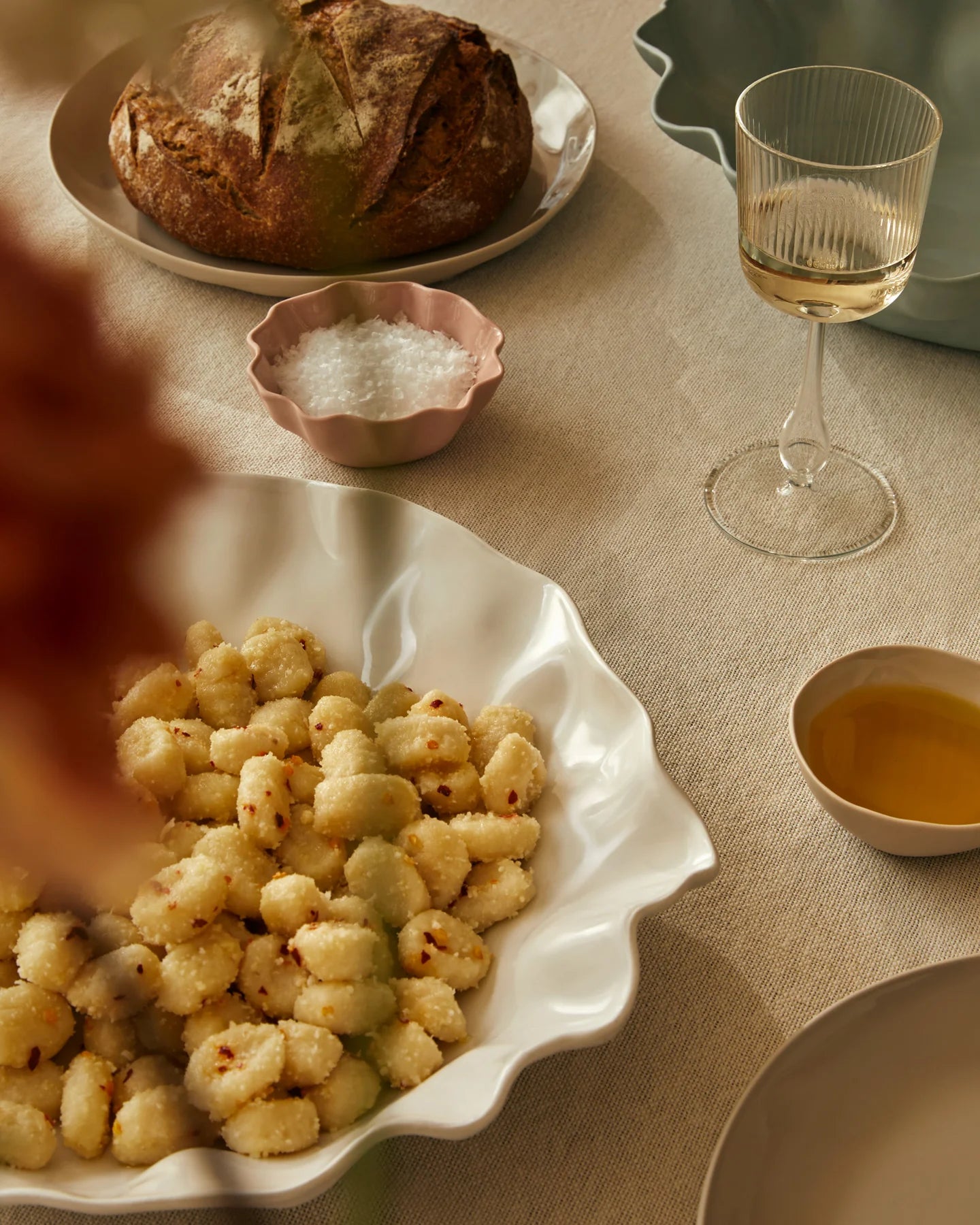 Ruffle Bowl Icy Pink (XS)