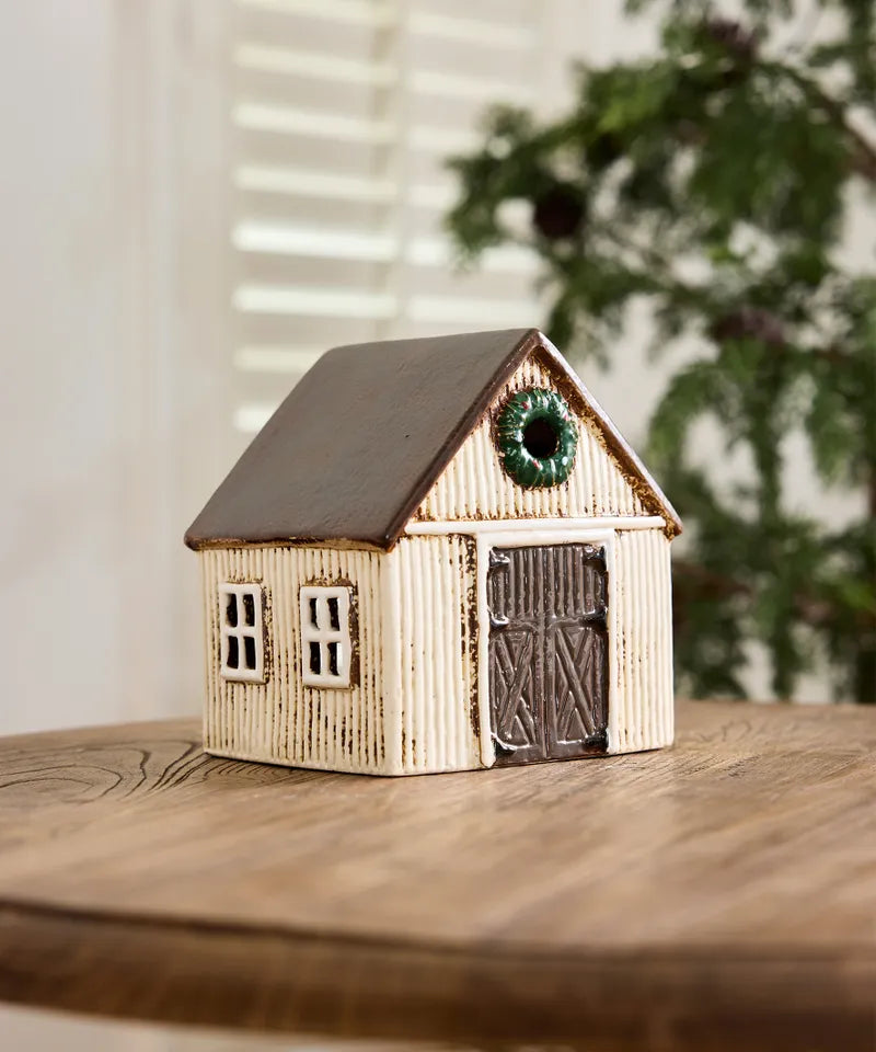 Alsace Tea Light Stable with Wreath