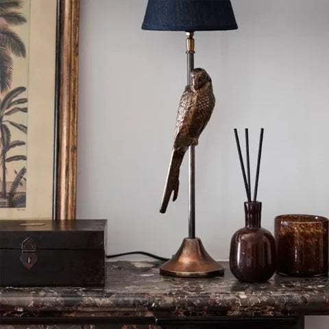 Parrot Antique Gold Lampbase