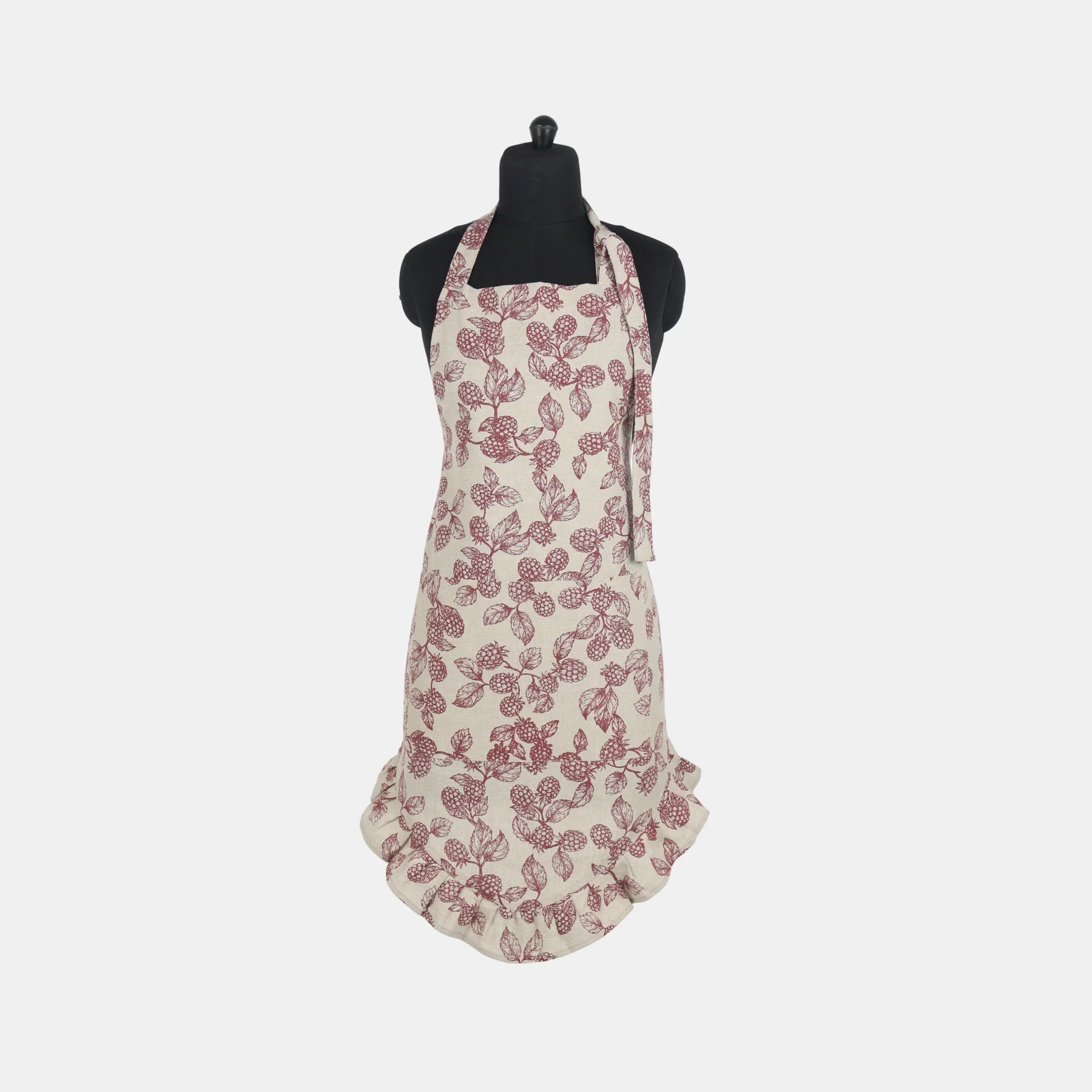Apron Berry and Bug Burgundy