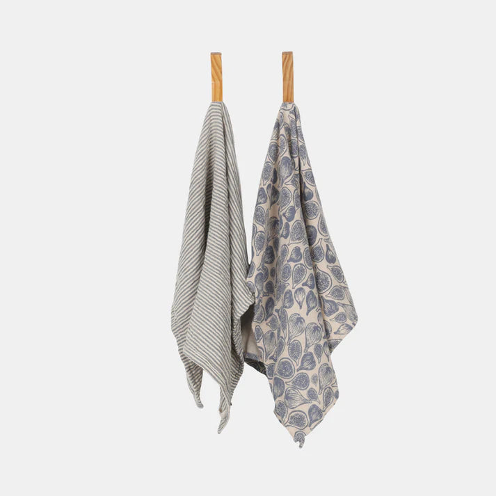 Everyday Tea Towel set of two Folkstone Grey