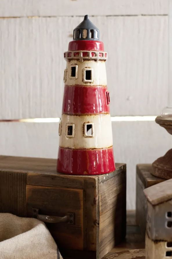 Tea Light Lighthouse Tea Light Saint Malo Lighthouse – Drummers & Co Homestore