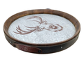 round Barrel Zinc Lined Tray