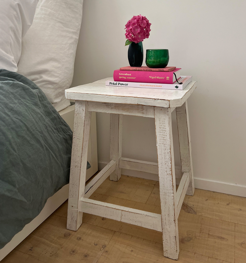 Florence bedside/stool White