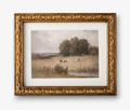 Art Vintage Rural Landscape