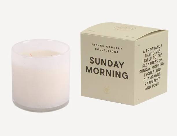 Sunday Morning Glass Candle