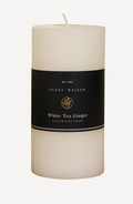 Maison Pillar Candle White Tea Ginger 3x6