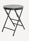 Folding Side Table Black