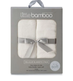 Cellular Blanket pack of 2 natural