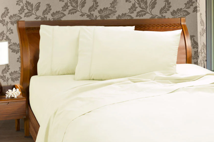 Eden Cotton 250TC  Sheet Set  Super King Cream