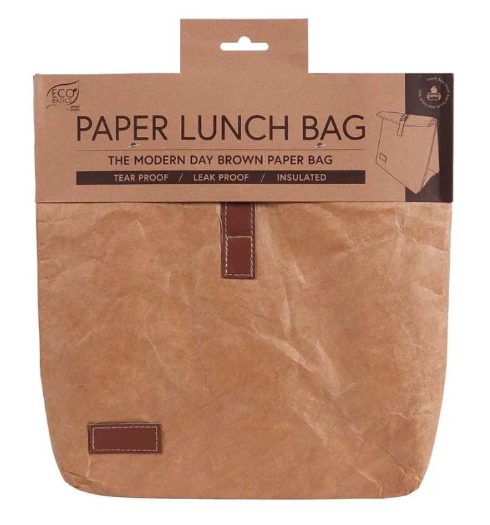 Eco Basics Paper Reuseable  Lunch Bag