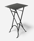 Square Black Iron Side Table