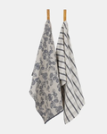 Berry and Bug Tea towel Blue set of 2