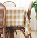 Tablecloth Double Check Yellow Sunset