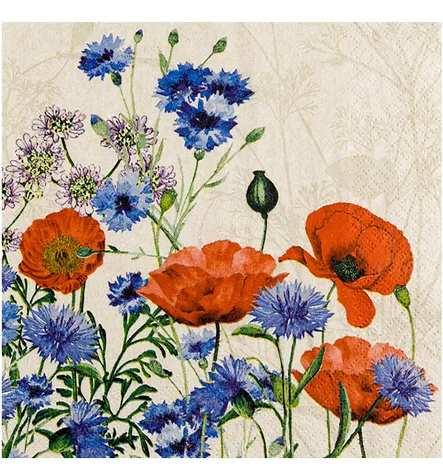 Napkins Wild Poppies