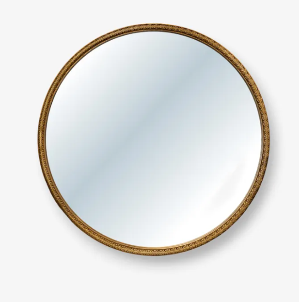 Bellini Carved Round Mirror