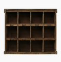 Wooden Cubby  Wall Shelf Large