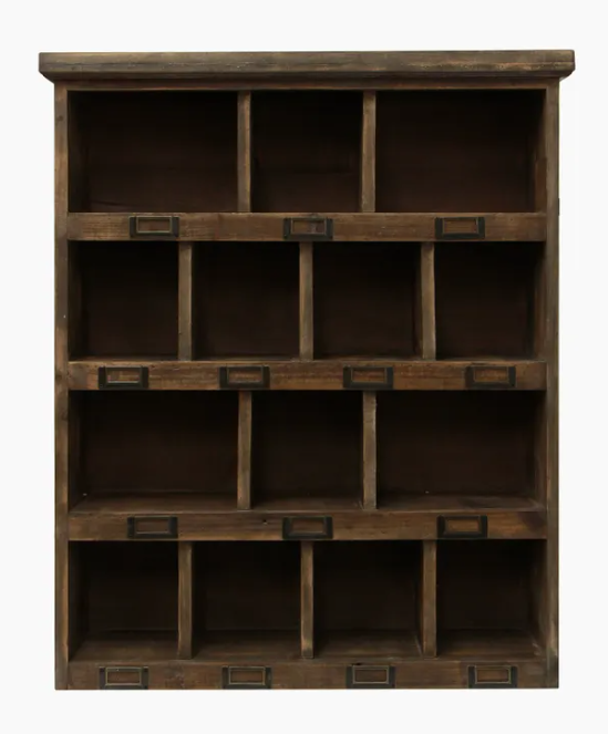 Wooden Cubby Shelf Small
