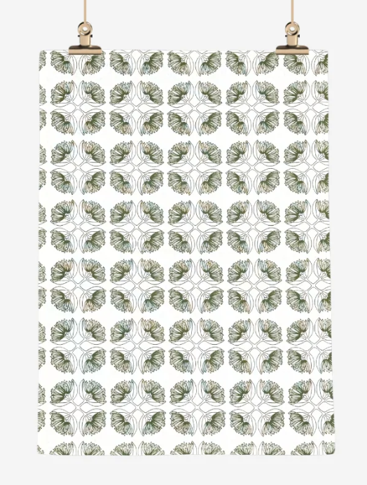 Tea Towel Olive Green