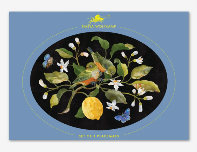 Oval Placemats set of 4 NZ Birds
