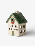 Alsace Tea Light Nordgard Cottage with Bow Wreath