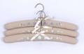 Embroidered  Hanger Posy Natural Linen set of Three