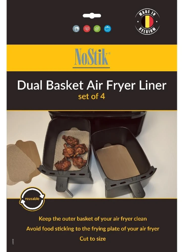 Dual Basket Air Fryer Liners set of two