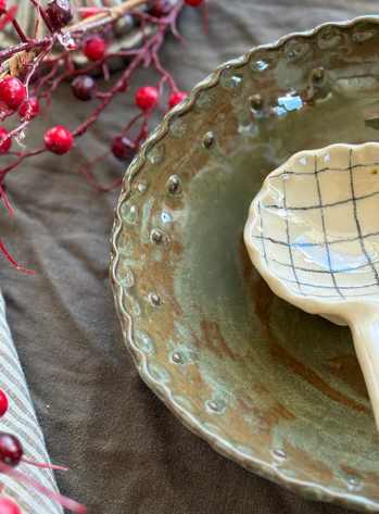 Beaded Serving Bowl