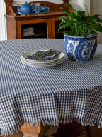 Gingham Tablecloth Blueberry