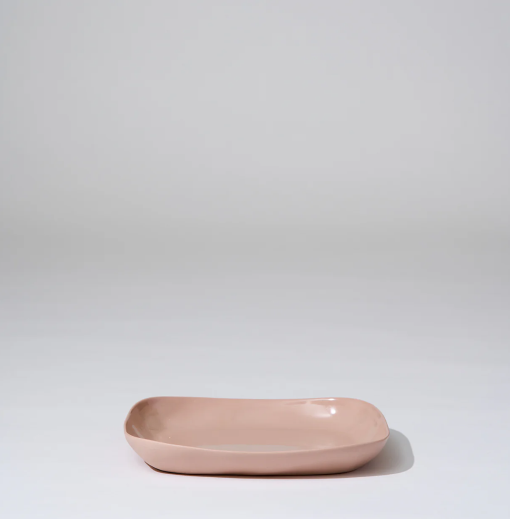 Cloud Square Platter Icy Pink (M)