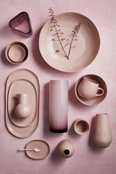 Marmoset Found Cloud Oval Plate Icy Pink Ceramic