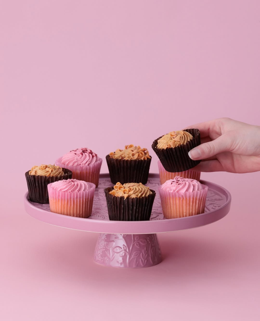 Mason Cash Meadow Pink Cake Stand