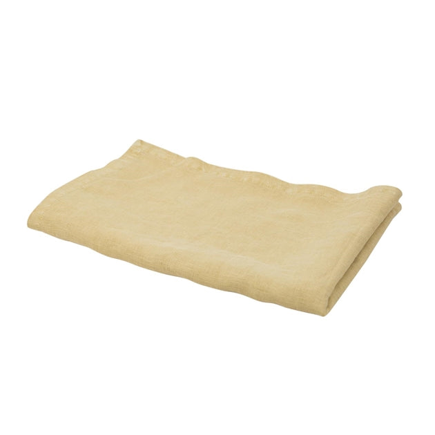 Table Runner Butter 100% Linen