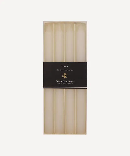 Maison Taper Candle White Tea Ginger