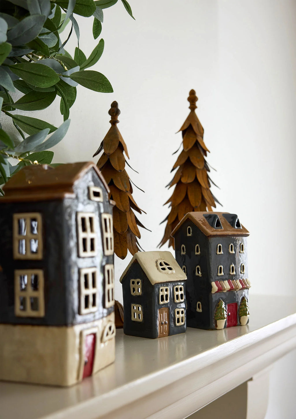 Alsace Tea Light House Navy