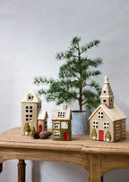 Alsace Tea Light Church Christmas Stone