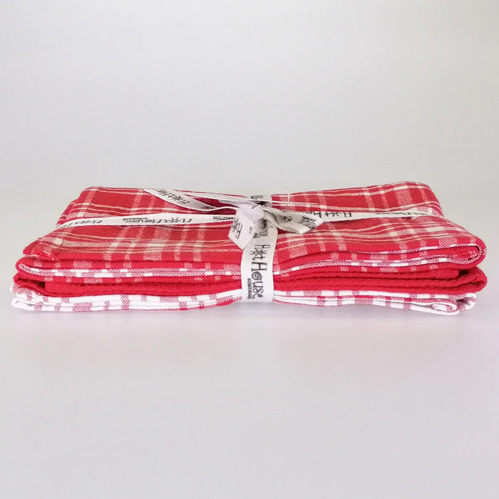Tea Towels Dallas Red - Set of 3