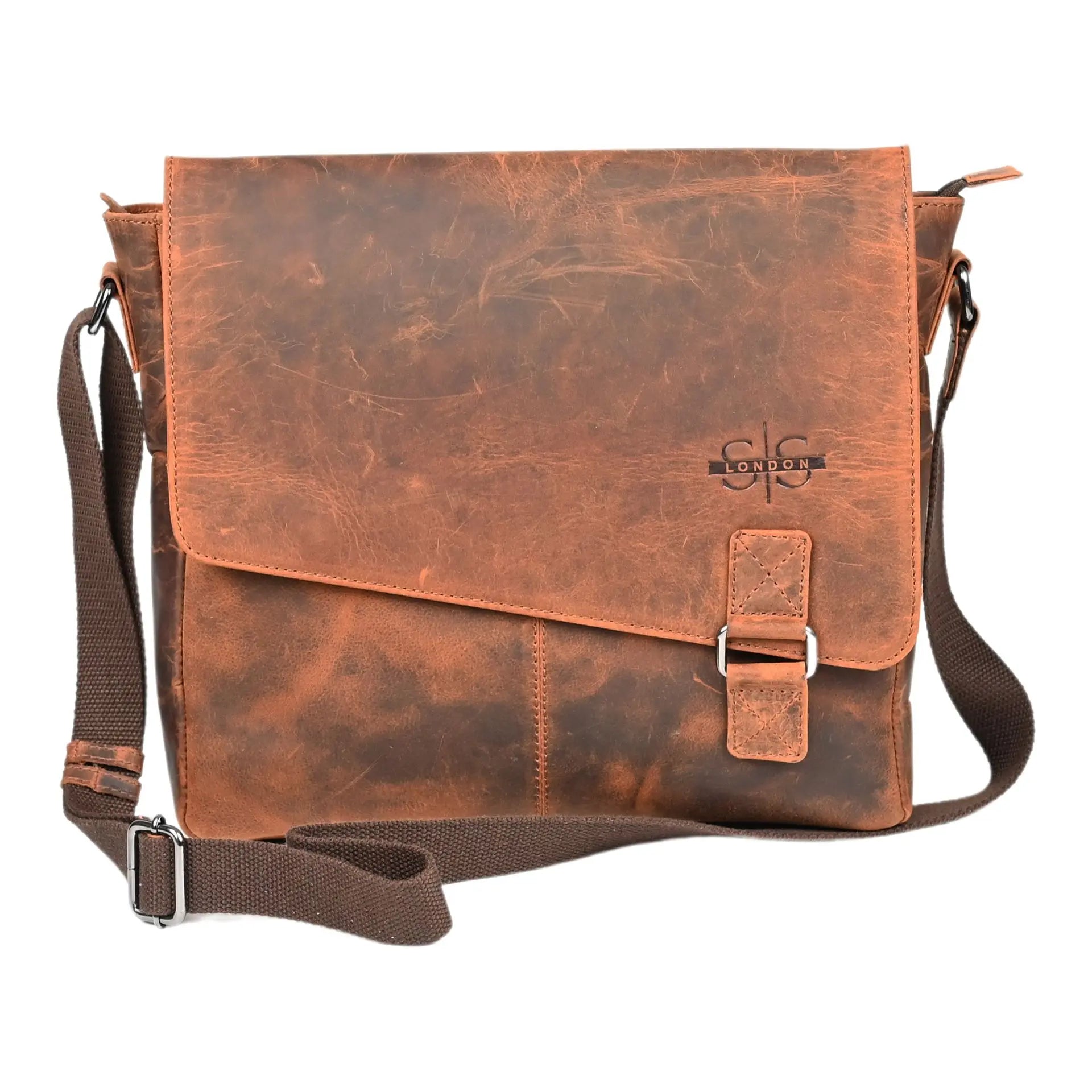 S&S London Rugged Collection Slimline Messenger Bag