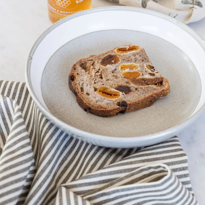 Abbey Striped Tablecloth Olive Green