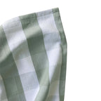 Tea Towel Basket Weave Plaid Fog