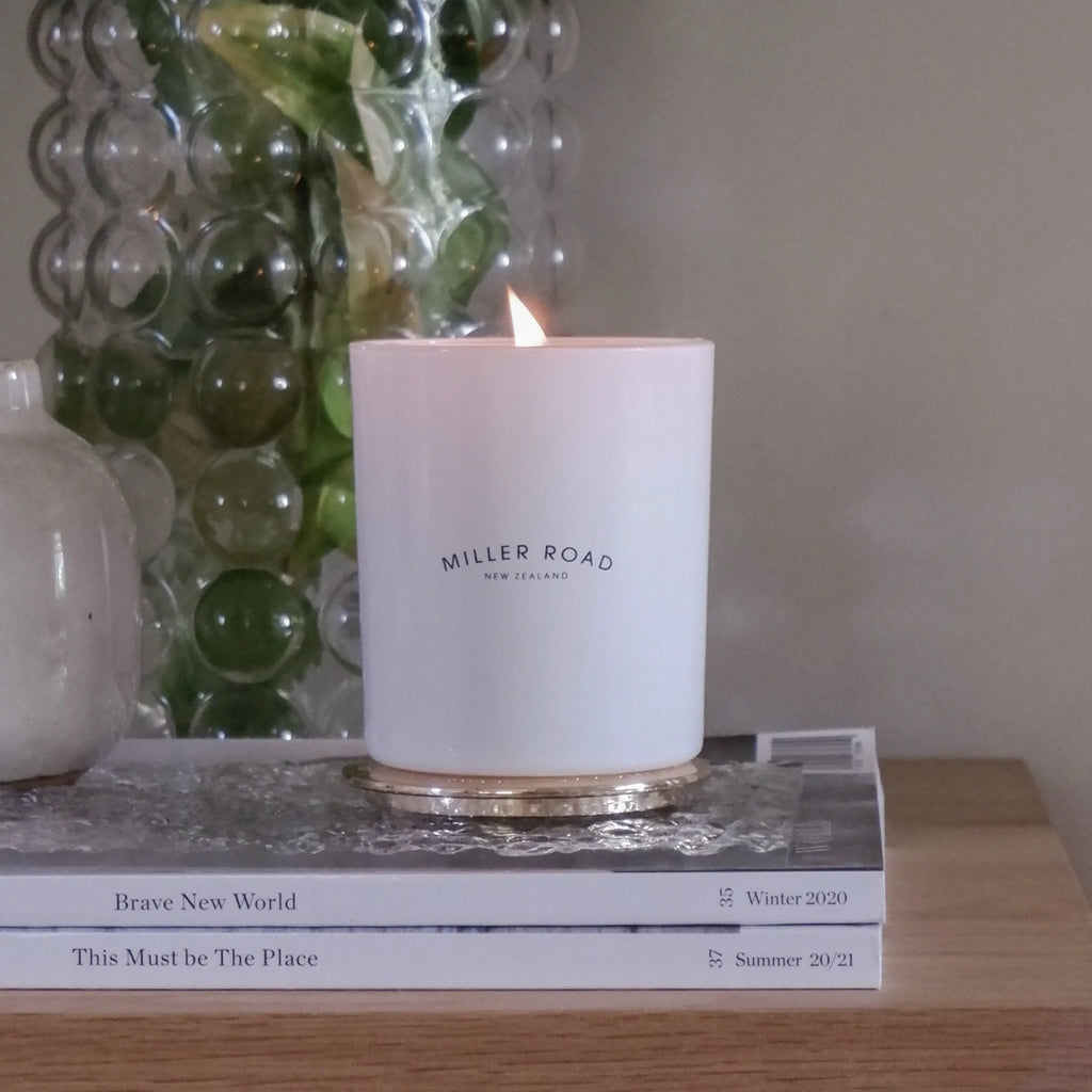 White Luxury Candle Beach