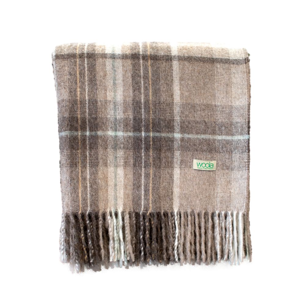 Throw Woola Peruvian Alpaca Merino Pumice